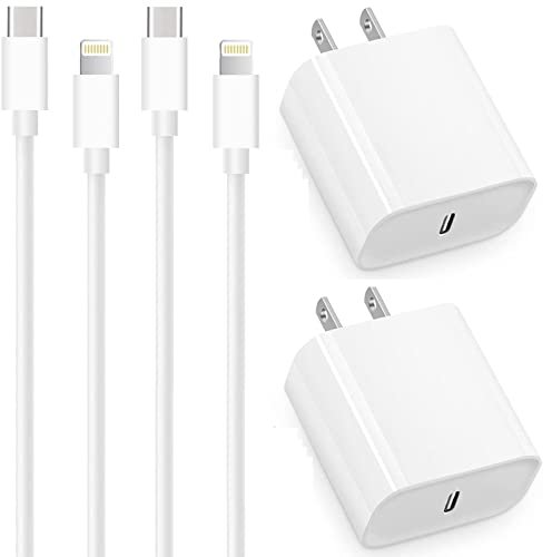 iPhone 14 13 12 11 Fast Charger-Apple MFi Certified-20W PD Type C Power  Wall Charger with 6FT Charging Cable Compatible with iPhone 14/14 Pro