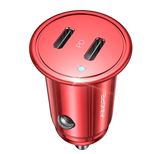 40W Car Charger Adapter, Ainope Smallest Usb C Car Charger Fast