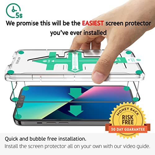 Prio 3D iPhone 13/13 Pro/14 Tempered Glass Screen Protector - 9H