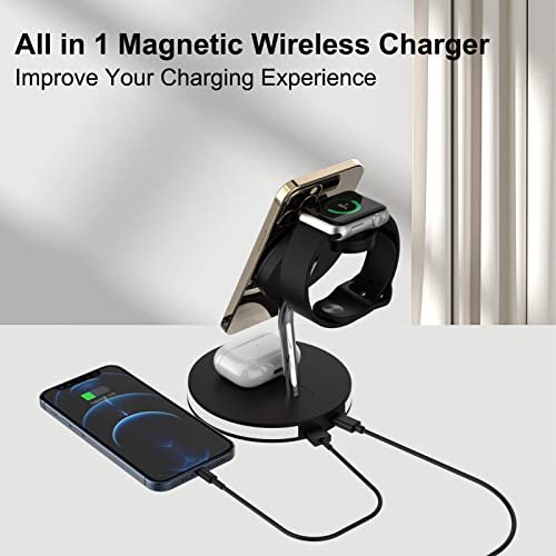 ESR HaloLock 2-in-1 Magnetic Wireless Charger with iWatch Stand