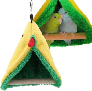 YOUTHINK Bird Perches Stand Hammock Bird Bed, Soft Plush Bird Cage Hanging Tent