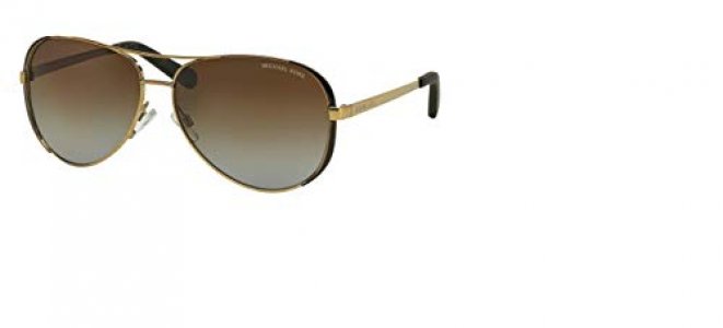 Michael Kors MK5004 Chelsea Aviator Polarized Sunglasses Gold w/Brown Gradient (1014/T5) MK 5004 1014T5 59mm Authentic