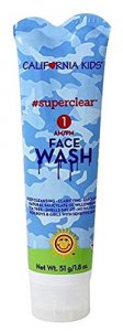 California Kids #superclear Willow Bark Face Wash for Kids & Adults | Sensitive Skin I Deep Cleansing, Non Drying, Gentle Exfoliation I 1.8oz/51ml