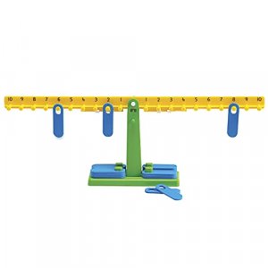 edxeducation Student Math Balance - In Home Learning Manipulative for Early Math and Number Concepts - Includes 20 Weights - Beginner Addition, Subtr