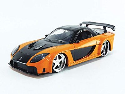 Fast & Furious 1:24 Han's Mazda RX-7 Die-cast Car, Toys for Kids and Adults