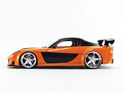 Fast & Furious 1:24 Han's Mazda RX-7 Die-cast Car, Toys for Kids and Adults