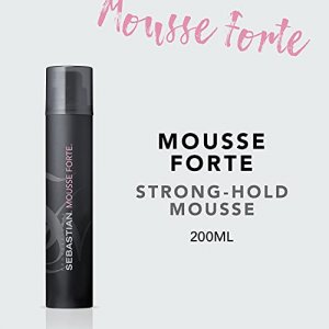 Sebastian Professional Mousse Forte, Strong-Hold Mousse for Professional Hair Styling, 7 oz