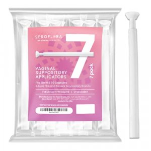 SEROVERA Seroflora Boric Acid Suppositories Applicators for Women, Individually Wrapped Pack of 7