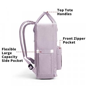 KALIDI Casual Backpack for Women,15 Inches Laptop Classic Backpack Camping Rucksack Travel Outdoor Daypack College School Bag (Purple)
