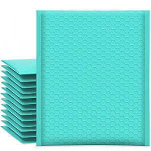 UCGOU Bubble Mailers 8.5x12 Inch Teal 25 Pack Poly Padded Envelopes #2 Medium Mailing Opaque Packaging Postal Self Seal Waterproof Boutique Shipping