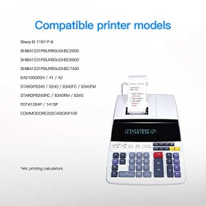 LxTek Replacement for GR24 Universal Twin Spool Calculator Ribbon use with Nukote BR80c, Sharp El 1197 P III, Porelon 11216, Dataproducts R3027 (Blac