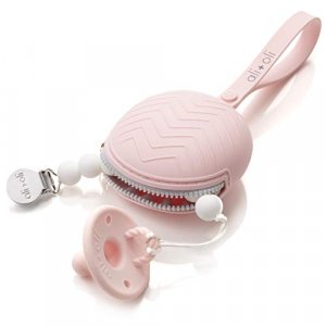 Ali+Oli Silicone Pacifier Case (Pink) 3