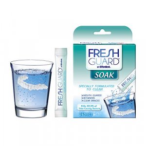 Fresh Guard Soak by Efferdent, Cleans Guards & Retainers, 24 Count, 2 Pack