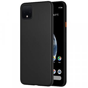 slimoro Pixel 4 XL case Ultra Thin 0.35mm Matte Surface no Fingerprints no Adding Bulk (Solid Black)