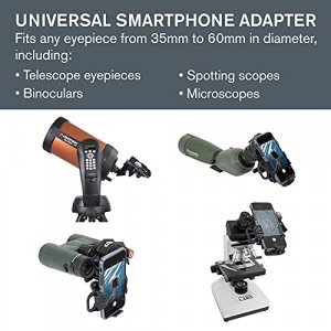 Celestron NexYZ 3Axis Universal Smartphone Adapter for Telescope Digiscoping Smartphone Adapter Capture Images and Video Through Y