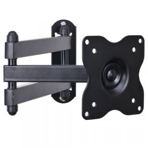 VideoSecu ML12B TV LCD Monitor Wall Mount Full Motion 15 inch Extension Arm Articulating Tilt Swivel for Most 19