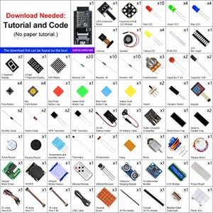 Freenove Ultimate Starter Kit for ESP32-WROVER (Included) (Compatible with Arduino IDE), Onboard Camera Wireless, Python C, 777-Page Detailed Tutoria