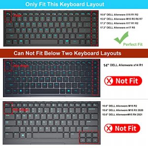 CaseBuy Keyboard Cover for DELL Alienware X15 R1 R2 15.6
