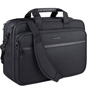KROSER Laptop Bag Premium Laptop Briefcase Fits Up to 17.3 Inch Laptop Expandable Water-Repellent Shoulder Messenger Bag Computer Bag with RFID Pocke