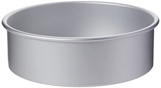 PME Professional Aluminum Baking Pan Round 9 x 3, 9-Inch, SILVER