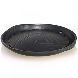 TECHEF - Stovetop Korean BBQ Non-Stick Grill Pan with New Safe Teflon Select Non-Stick Coating (PFOA Free) (Black)