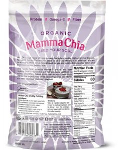 Mamma Chia Organic Seeds, Black Chia Seeds, 12 Ounce Chia Seed Bag, USDA Organic, Non-GMO, Vegan, Gluten Free, and Kosher