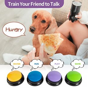Kafaka Recordable Dog Buttons Dog Gifts, Dog Buttons for Communication Pet Training Buzzer, 20 Second Record & Playback Dog Talking Button Set Funny