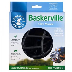 Baskerville Ultra Muzzle, Black, Size 6