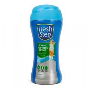 Fresh Step Cat Litter Crystals In Fresh Scent | Cat Litter Box Deodorizer | Combats Cat Odors and Neutralizes Smells to Keep Your Home Clean, 15 Ounc