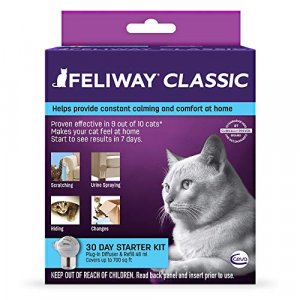 FELIWAY Classic Cat Calming Pheromone Diffuser, 30 Day Starter Kit (48 mL)