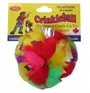 Cancor Innovations Jumbo Crinkle Ball Cat Toy, 3.5