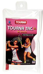 Tourna Tac 10 Pack Tacky Feel Tennis Grip, Pink , X-Large