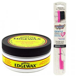 Murrays Edgewax Gel Beeswax Hair Wax Edge Control 4oz Jar w/Camryn's BFF Gentle Edge Brush