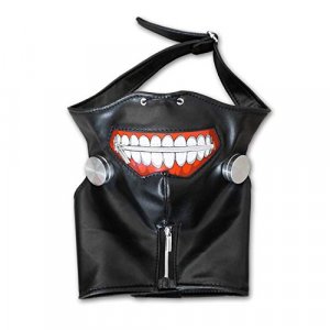 Bamboo's Grocery LoKii Tokyo Ghoul Kaneki Ken Mask, Party Cosplay Mask Prop Zipper