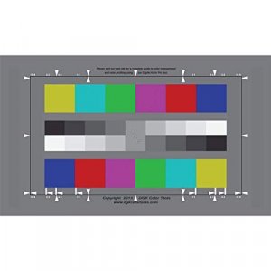 DGK Color Tools Digital Kolor Pro 16:9 Large Color Calibration and Video Chip Chart, 2-Pack
