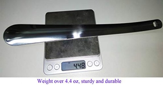 Shoe Horn, Metal Shoe Horns, Shoehorn - 12 Inch Long Shoe Horn, Heavy Duty Shoe Helper Stick, Stainless Steel Shoe Horn for Men, Women, Kids, Seniors