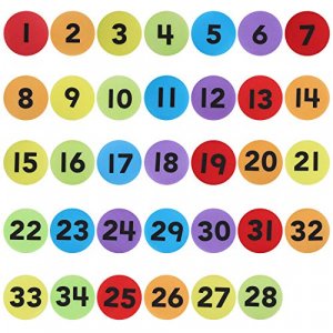 Carpet Marker Spots with Number Alphabet, 60 Pcs 4 inches Floor Circles Marker Dots for Teacher Preschool Kindergarten Classroom