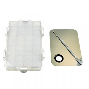 Empty Lipstick Palette Painting Palette Box Sealed Paints Containter For Watercolor Half Pans, Acrylic,Gouache, Depotting Lipsticks- Travel Box (36We