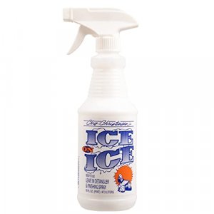 Chris Christensen Ice on Ice Detangler Dog Spray, Groom Like a Professional, Ready to Use, Conditioner with Sunscreen, Repels Dirt, Urine & Pollutant