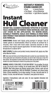 STAR BRITE Instant Hull Cleaner - Clean Stains & Scum Lines on Boat Hulls Easily & Effortlessly - 32 OZ (081732SS)