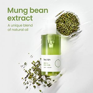 beplain Greenful Vegan Cleansing Oil 6.76 oz | Natural deep cleansing oil for Sensitive & Dry skin | Stubborn Makeup Remover | Gentle pore cleanser |