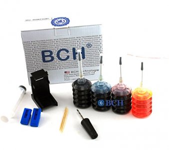 Ink Refill Kit by BCH - for PG-260 CL-261 TS5320 / PG-240 CL-241 Inkjet Printer Cartridges - First-Timer Kit with Tools - EZ30-T