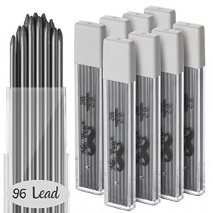 Joyberg 4 Pack Metal Mechanical Pencil 0.5mm, 0.7mm, Lead Pencil with 30 HB Lead Refills 0.5 & 30 HB Lead Refills 0.7 & 2 Erasers, Drafting Pencil Set