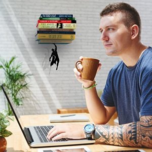 Artori Design Floating Bookshelf for Kids Invisible Shelf - Metal Book Shelf for Wall Decore Book Lovers - Bookshelf Floating Book Shelves for Wall -