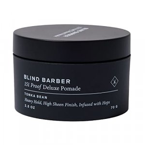 Blind Barber 151 Proof Premium Pomade - Structure & Styling Pomade for Strong Hold & High Shine - Water Based Hair Product for Men with Hops & Tonka 