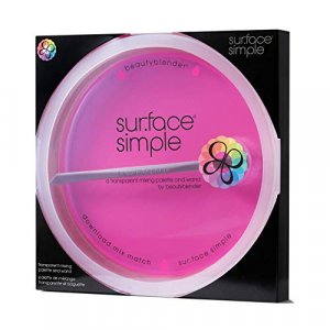 beautyblender sur.face simple Portable Clear Palette for Mixing and Matching Foundations and Creams, Includes a Mixing Makeup Wand