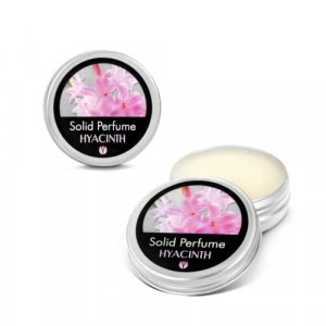 FLOWERLAND Solid Perfume - Portable Pocket Balm Perfume Perfect for Travel Use - Natural Fragrance Parfum for Men and Women - Natural & Vegan - Hyaci