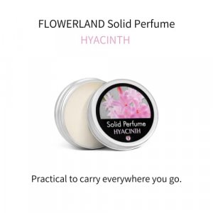 FLOWERLAND Solid Perfume - Portable Pocket Balm Perfume Perfect for Travel Use - Natural Fragrance Parfum for Men and Women - Natural & Vegan - Hyaci