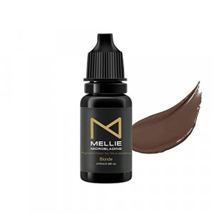 Mellie Microblading Pigment Ink Blonde 10 Ml/.35Fl.Oz | Medical Grade | No Mixing | Long Lasting Professional Tattoo Ink Best Microblading Pigment Fo