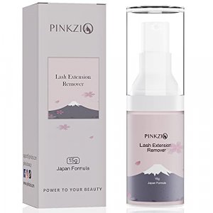 Eyelash Extension Remover and Lash Remover for Lash Extensions for Sensitive Eyes, Eyelash Glue Remover Dissolves Eyelash Extension Glue by PINKZIO 1